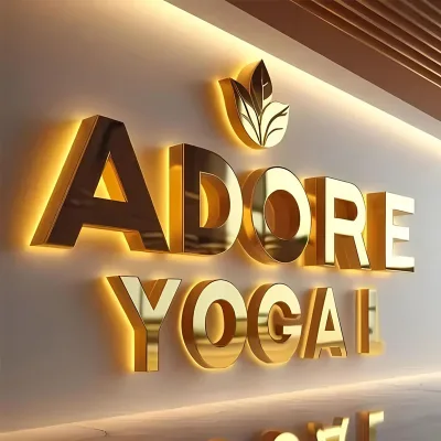 Custom LED Neon Letter Sign Dimmable CE RoHS Yoga Studio Shop Wall Decor Personalized Light