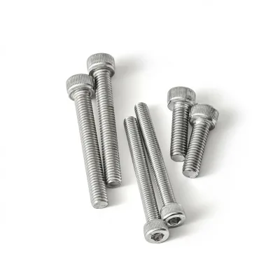 Stainless Steel Full Thread M8*40mm Socket Head Cap Screws Bolts Allen Socket Drive Bright Finish Machine Thread UNC