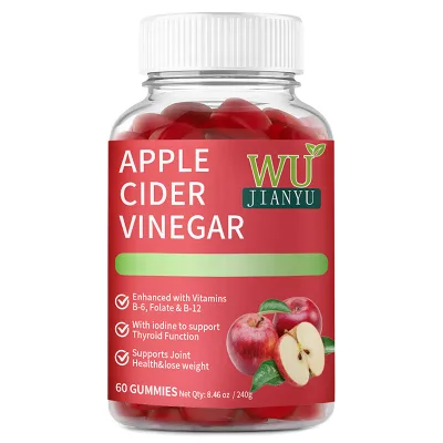 Support Skin Vitality Vegan Gummies With Pomegranate Juice and Organic Apple Apple Cider Vinegar Gummies
