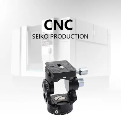 DV02P Double panoramic handle hydraulic damping gimbal stable video, photography and bird watching gimbal