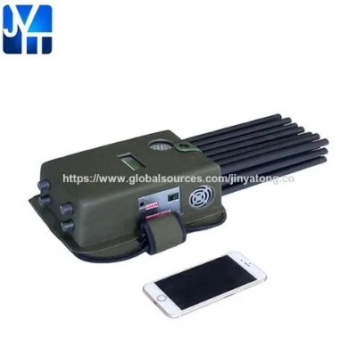 Portable signal jammer blocking WIFI 6E and mobile phone 2G, 3G, 4G, 5G and GPS, WIFI, UHF, VHF, RF,LOJACK signals