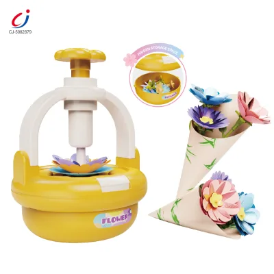 Chengji Kids Handmade Flowers Market Toy Girls Christmas Simulation Decoration Kits Fabric Flower Bouquets Flower Pressing Toys