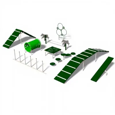 OEM Dog Park Training Equipment Pet Daycare Outdoor Playground Agility Dog Park Backyard Dogs
