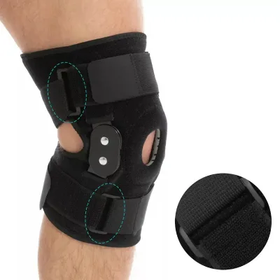 Orthopedic Stabilizer Double Adjustable Bands Compression Medical Hinge Knee Patella Joint Knee Support Brace for Arthritis