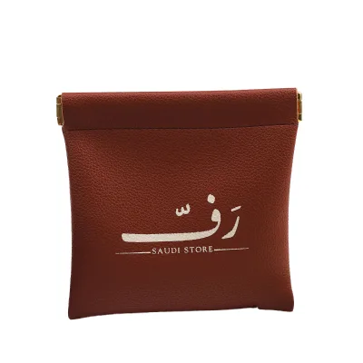 Wholesale Soft Pu Travel Jewelry Cosmetic Storage Magnet Bag Custom Logo Printed Watch Birthday Gift Packaging Leather Pouch