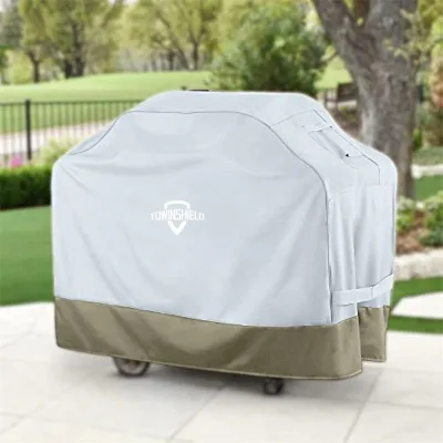 Custom Size Fabric BBQ Cover Waterproof Anti-Dust for Gas Charcoal Electric Barbeque Grill Boxed Machine-Made Charcoal