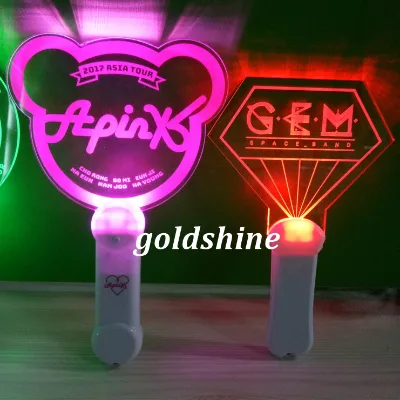 Customized Colorful LED Acrylic Light Sticks Fluorescent Flash Sticks for Concerts and Fan Interaction Party Favors