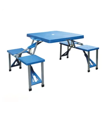 ABS Plastic Foldable Garden Bbq Outdoor Portable Folding Suitcase Table Set With Chair