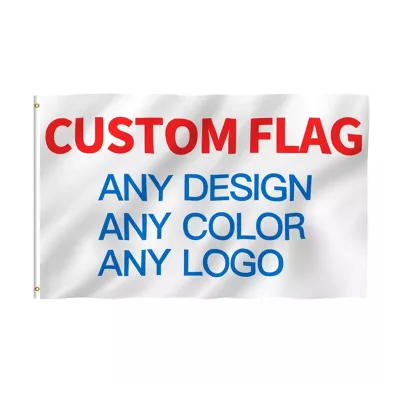 Custom 3x5ft Double Sided 100% Polyester Heavy Duty Outdoor Advertising Promotional Flags & Banners Custom Flags for Outdoor Use