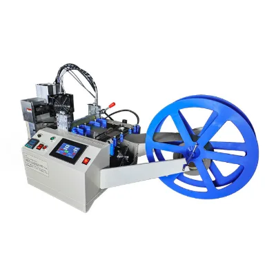 Fully Automatic Ribbon Cutting Machine Ribbon Ribbon Cutting Machine Zipper Rubber Band Computerized Cold Tape Cutting Machine