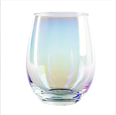 15oz Custom Colored Mousse Water Glass Red Wine Glass Egg Shaped Glass