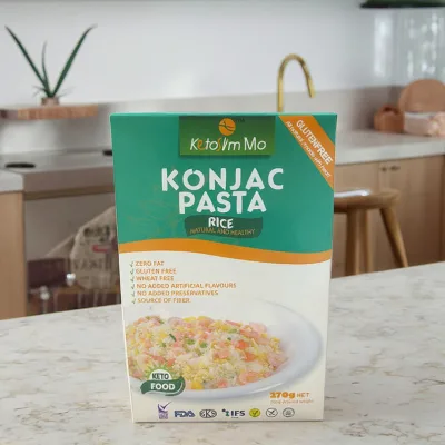 Natural Keto Food Low Fat Konjac Glucomannan White Rice Konjac Rice