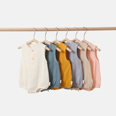 Newborn Clothes Sleeveless Jumpsuit Baby High Quality Cotton Baby Romper Toddler Overall for Babies Romper