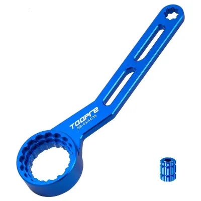 Road Bike MTB 6 in 1 Bottom Bracket Wrench Blue Aluminum Alloy Installation and Removal Tool Bicycle Accessories