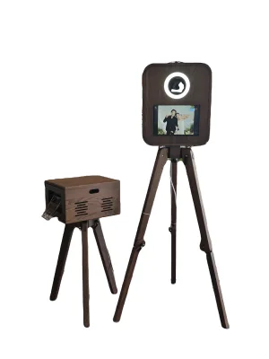 13.3 Inch Portable Foldable Photo Booth Kit with Printer Camera & I7 Mini PC for Event Rental