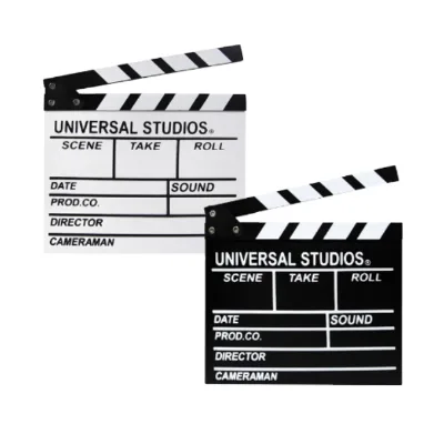 High-quality Customized Size and logo Director Board, Film Making Board, Wooden Shooting Props Wooden Clapperboard