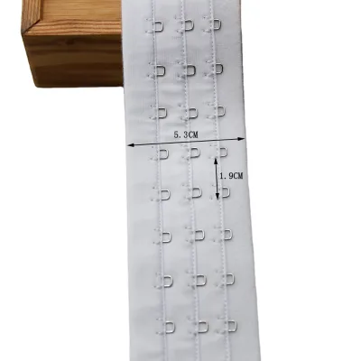 Continuous 1/2/3 Rows Hook and Eye Tape Sold by Yard for Sewing Projects of All Kinds Good Quality and Durable Tape