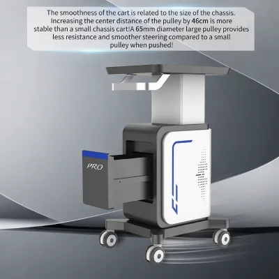 Medical Beauty Equipment Mobile Cart Made of ABS+PC Material