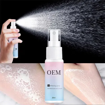 Summer Skin Whitening 20ml Spray Body Care Products for Tone Brightening and Underarm Bleaching