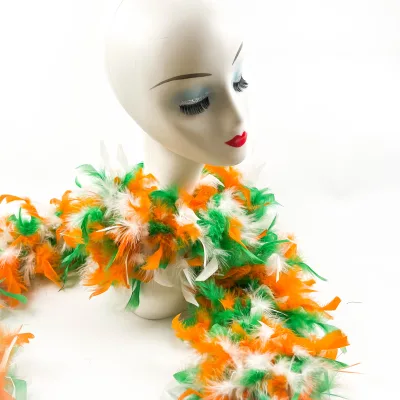 Performance Turkey Ruff Neck Feather Boa ST.Patrick's Day