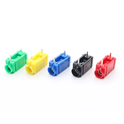 4mm Banana Socket PCB Mount Insulated Socket Side Stackable