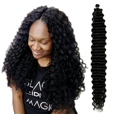 Cross-border European American Chemical-fiber Crochet Braided Dreadlock Deep Twist Wig Ponytail Hot-selling Deep