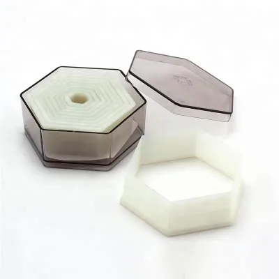 Wholesale High Quality 9-Piece Smooth Nylon Hexagon-Shaped Chocolate Plastic Cookie Cutter Mold for Baking and Pastry Tools