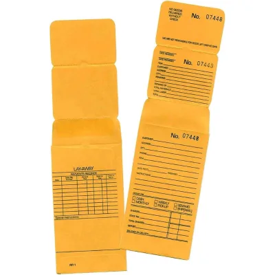 Jewelry Repair Envelopes 3 Part Hard Paper Lay-Away Job Envelope with Serial Number and Tear Lines Jewelry Vending Envelopes