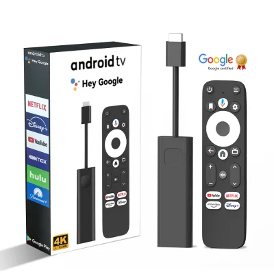 Dcolor TV Stick 4K Portable Streaming Media 2GB 16GB Android 14 Multi Language TV Dongle 4K Stick