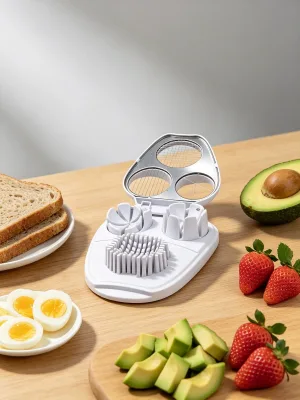 Modern Stainless Steel Egg Slicer & Crusher Multifunctional Kitchen Tool Eco-Friendly and Convenient