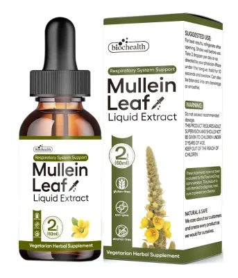 Biochealth OEM Herbal Supplements Mullein Liquid Mullein Leaf Extract Chlorophyll Oral Liquid Drops for Adults