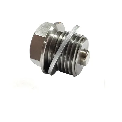 Car Oil Pan Magnetic Drain Plug for Engine Protect Stainless Steel Body with Neodymium Magnet and Gasket (M16 X 1.5MM)