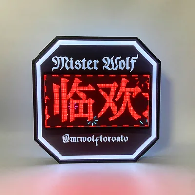 Hot Sell Bottle Presenter with Rolling Message Display Screen LED Sign Billboard Advertising Party Event Glorifier Letter Board