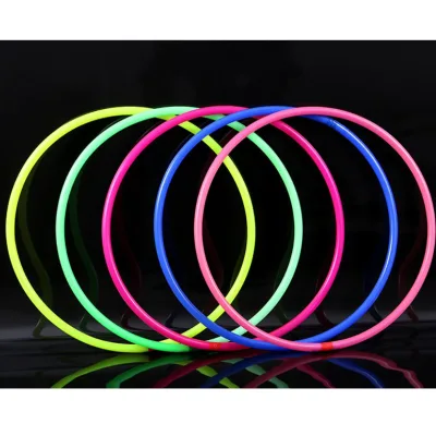 Factory Direct Holographic Glitter Plastic Fitness Circles Economical Kids Exercise Equipment