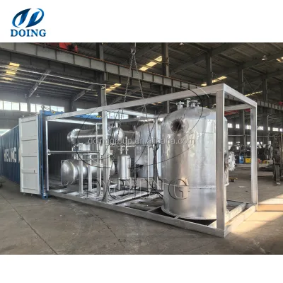 100KG-14Ton/Set Used Engine Oil Distillation Equipment Used Motor Oil Recycling Machine to Diesel Refinery Plant