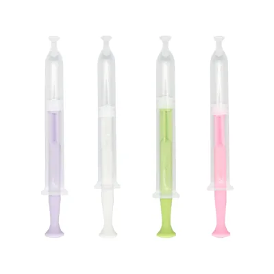 Multi-color PE Gel Plunger 3g Vaginal Applicator for Sensitive Skin Healthcare Use