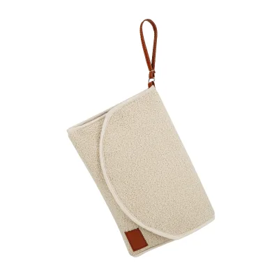 Teddy Diaper Mat Portable Newborn Essential Items Diaper Mat With Elastic Pockets