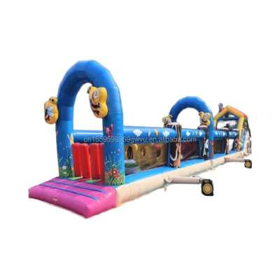 Inflatable Obstacle Inflatable Obstacle Course with Slide Commercial Inflatable Obstacle Course