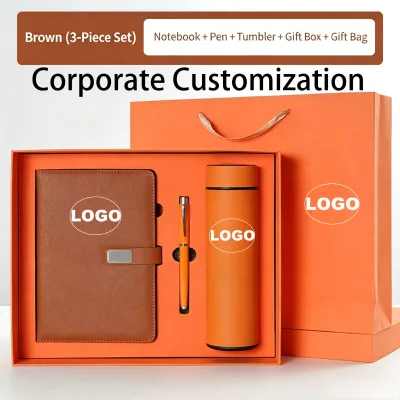 A5 Business Notebook Set Customizable High-End Office Notepad Corporate Annual Gala Gift Logo Personalization Wireless