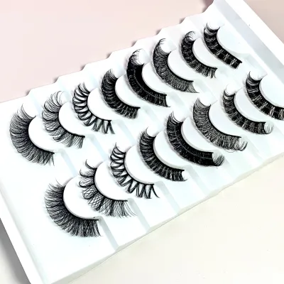 Individually Handcrafted Full Strip Eyelashes Synthetic Individual and Band Lashes Directly From Korea