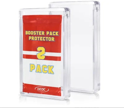 Hot Sell Cardboard Square Classic Collectors Shelf Card Holder Booster Pack Protector Display Case with Magnetic