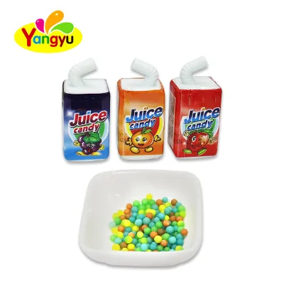 Colorful Hard Candy in Drinking Bottle, Various Fruit Flavored Puffed Candy, Children's Snack and Fun