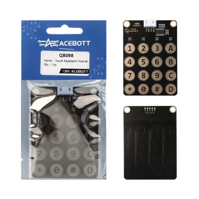 ACEBOTT New Large Button Large Capacitive Touch 4*4 Matrix Array Keypad Membrane Switch Module for Compatible With ESP32/Arduino