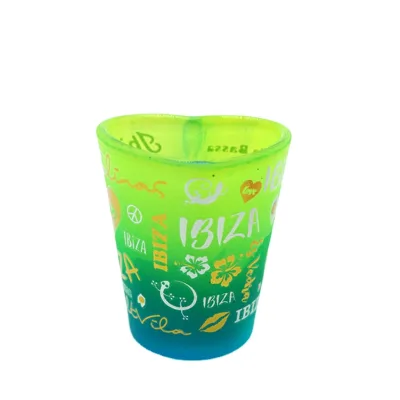 Custom logo Printing Heart Shaped Shot Glass