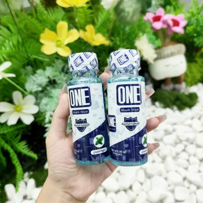 ONE OEM Custom Packaging 100ml Mini Mint Mouthwash Fresh Breath Mouth Rinse Portable Oral Care Solution Bulk Supply
