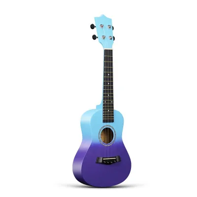 Factory OEM 23 Inch Gradient Color Ukulele for Beginners Basswood Concert Ukuleles