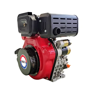 13 HP Single Cylinder Electric Start186FA Air-Cooled Diesel Engine Machinery Generator Use Compact Structure EXW Price