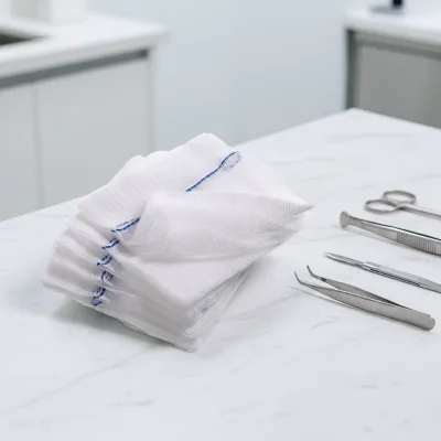 Huafu Factory Wholesale Disposable OEM CE Certified Class II Wound Care Absorbent High Quality 4x4 Medical Sterile EO Gauze