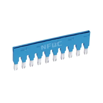 NFQC 859-410/000-006 Terminal Block Cross Connection Jumper 10 Position 18A Blue for 859 Series