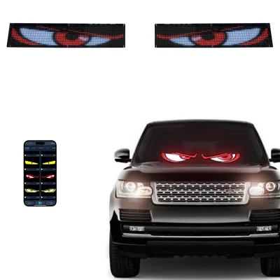 Dynamic Eyes LED Light Advertising Display Mobile App-Controlled Indoor/Outdoor Bright Logo Scrolling Eye-catching Dynamic